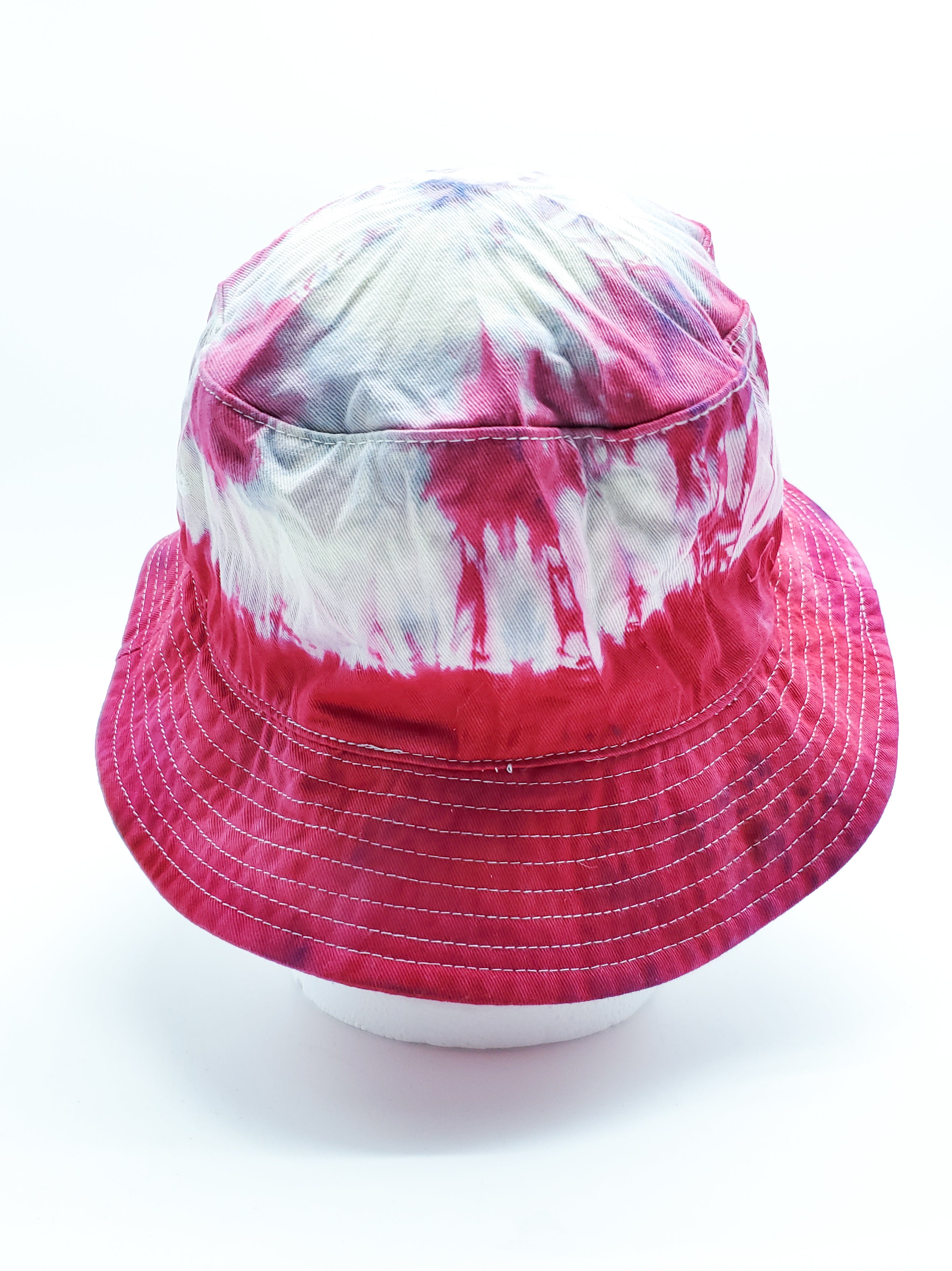 Hot Hibiscus Tie Dyed Bucket Hat (Adult, O/S) - The Caffeinated Raven