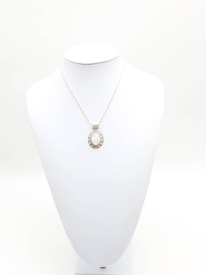 Moonstone Pendant Necklace - The Caffeinated Raven
