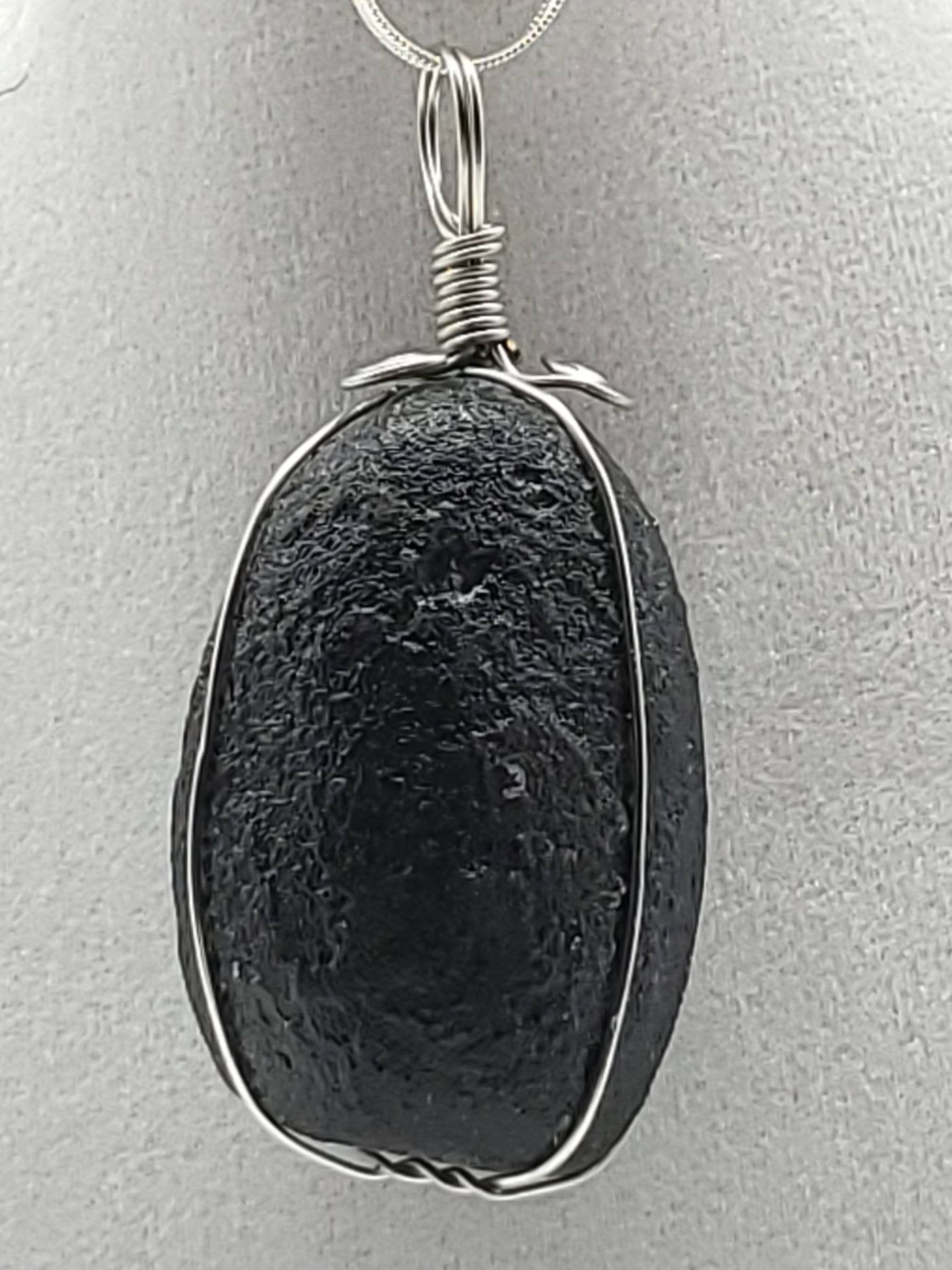 Meteorite/Tektite Pendant Necklace - The Caffeinated Raven
