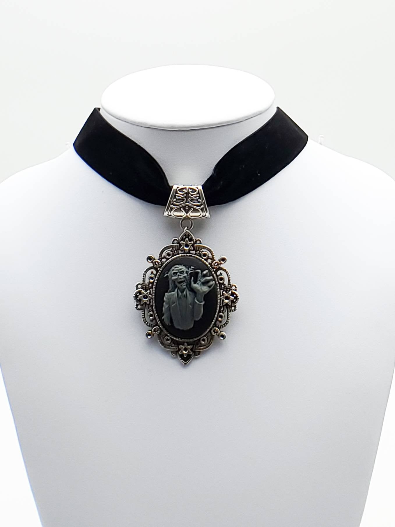 Choker with Zombie Cameo - The Caffeinated Raven