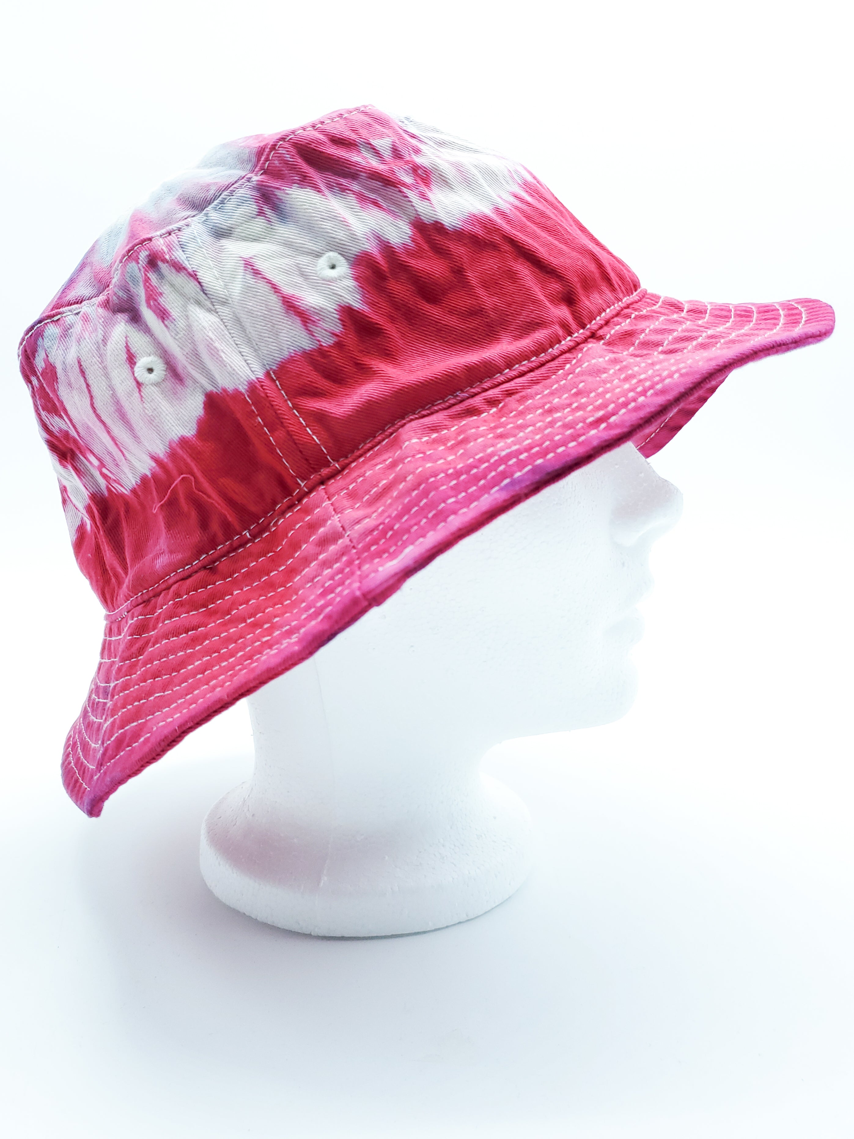 Hot Hibiscus Tie Dyed Bucket Hat (Adult, O/S) - The Caffeinated Raven