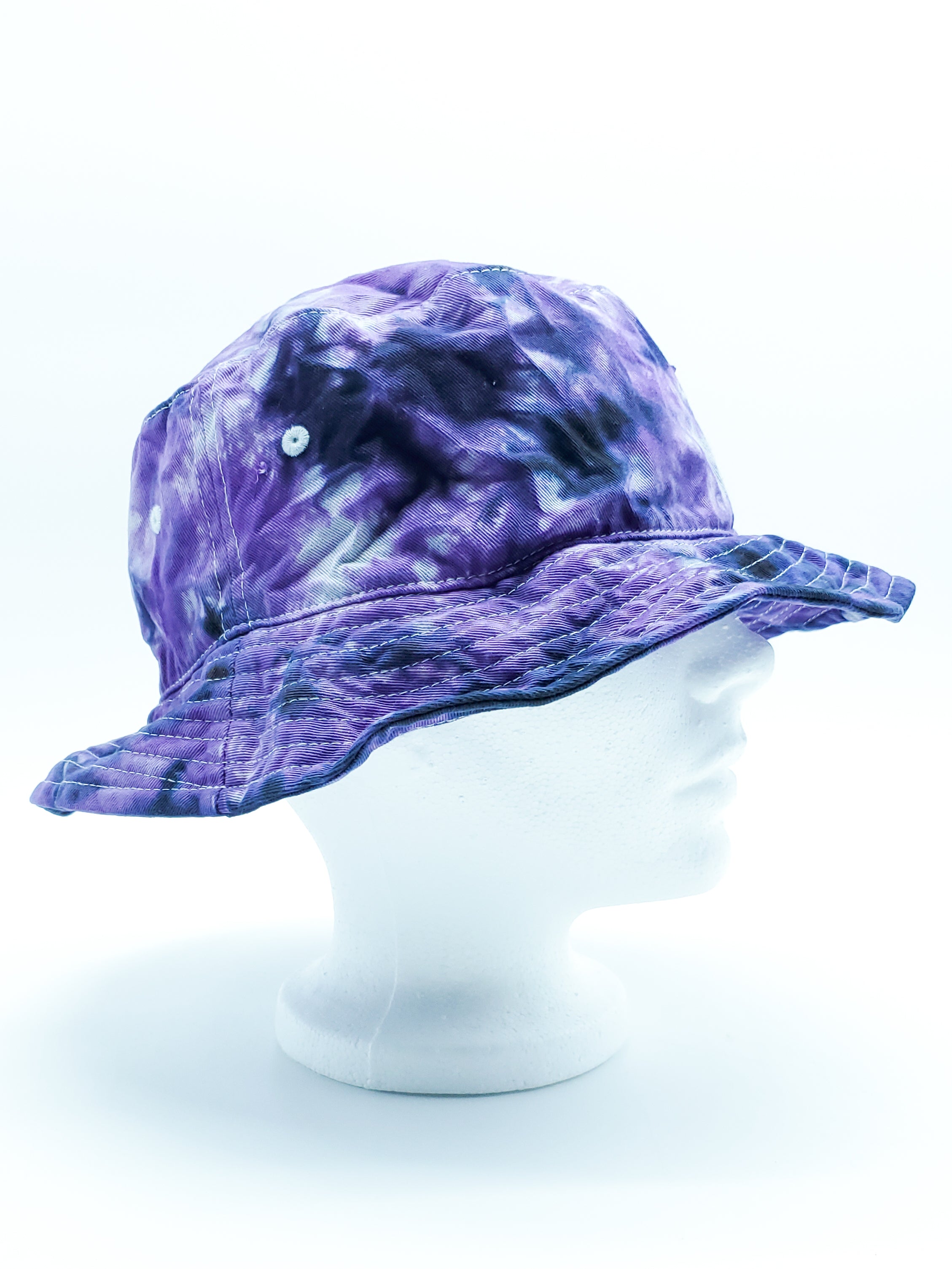 "I LOVE BEIN' PURPLE!"  Tie Dyed Bucket Hat (Adult, O/S) - The Caffeinated Raven