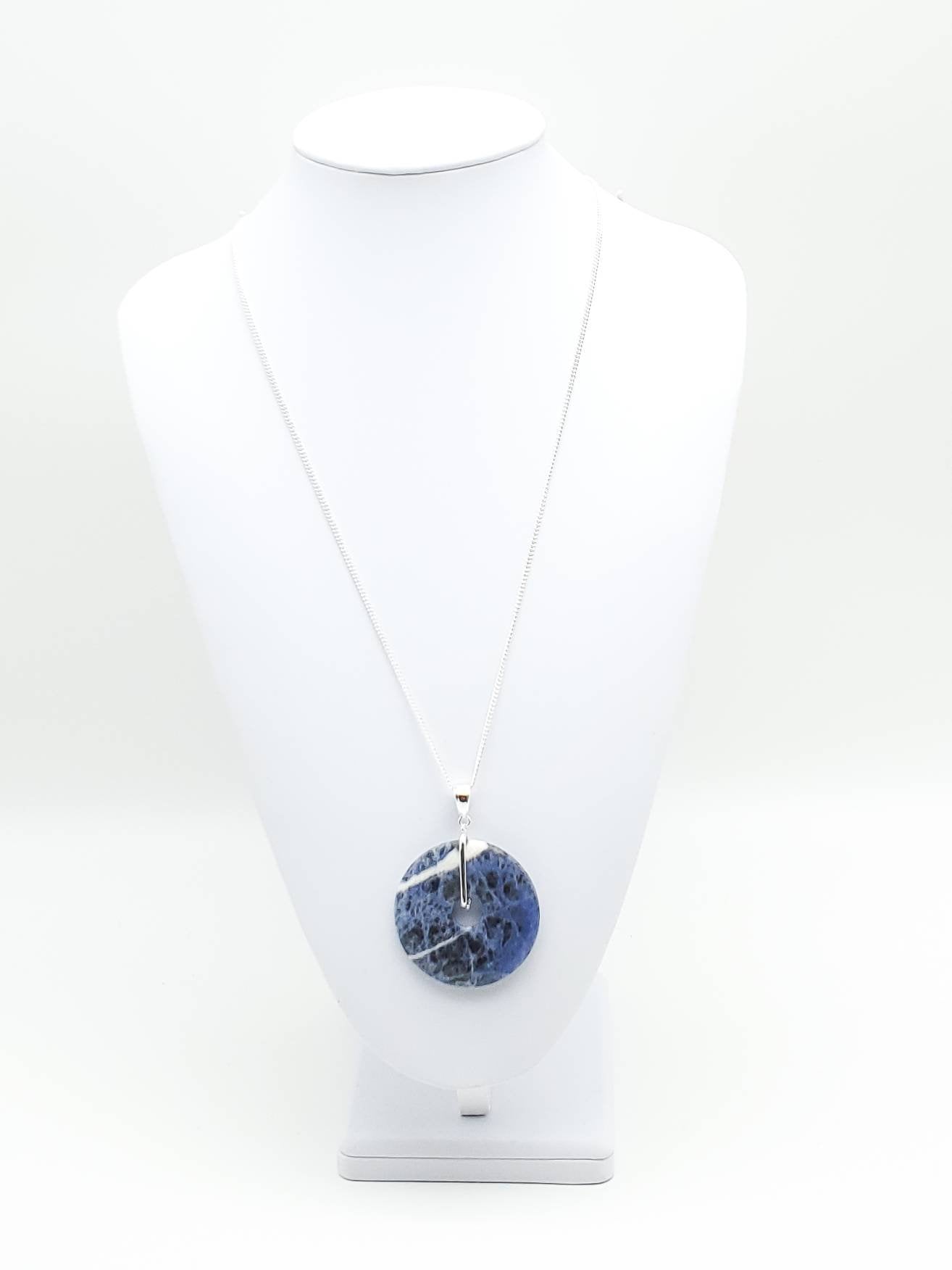 Sodalite Pendant Necklace - The Caffeinated Raven