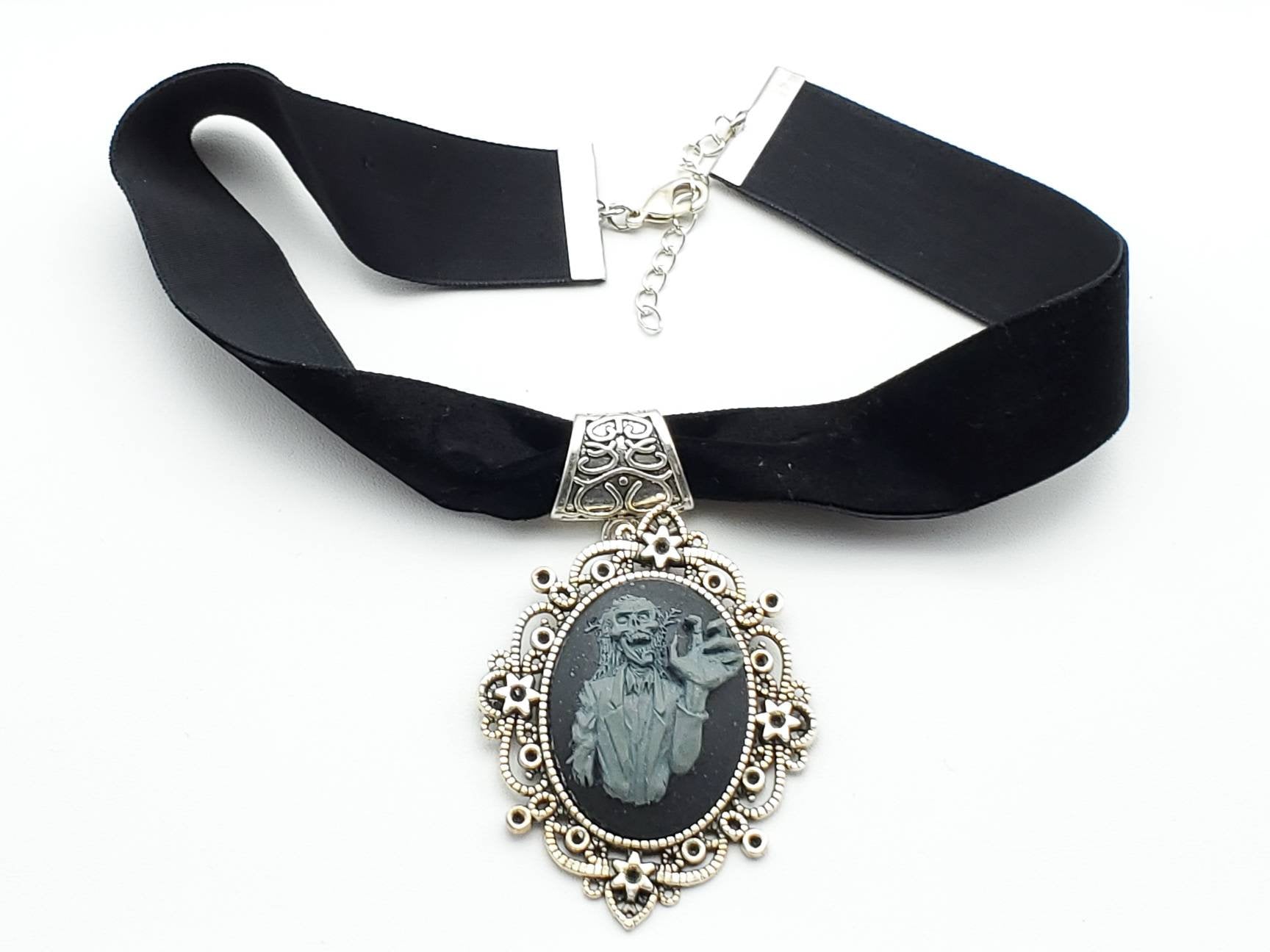 Choker with Zombie Cameo - The Caffeinated Raven