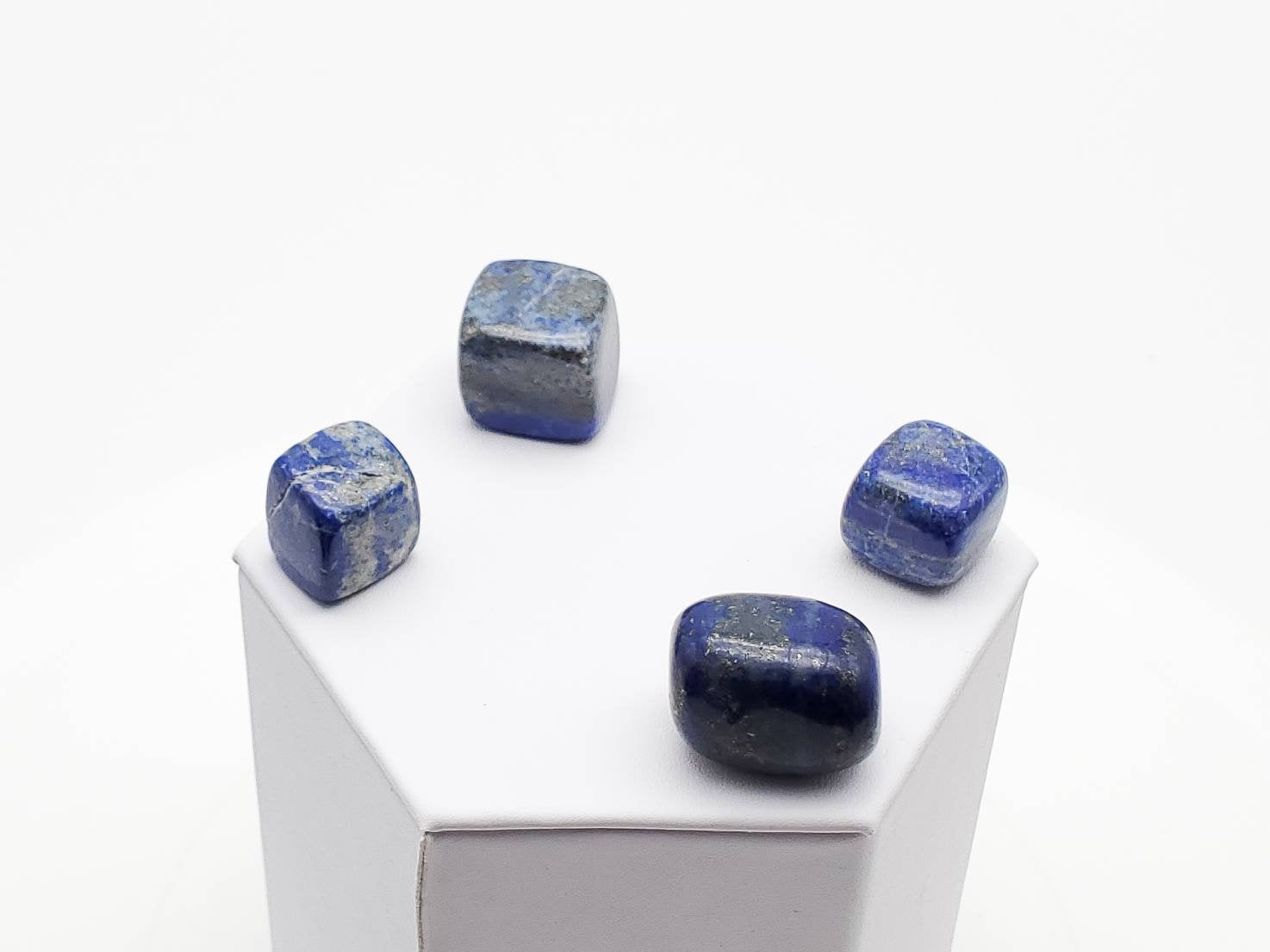 Set of 4 Tumbled Lapis Lazuli Stones - The Caffeinated Raven